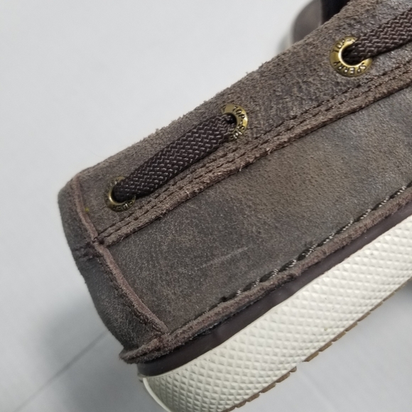 SPERRY KIDS BROWN LEATHER UPPER LOAFERS SIZE 2 - Picture 8 of 9